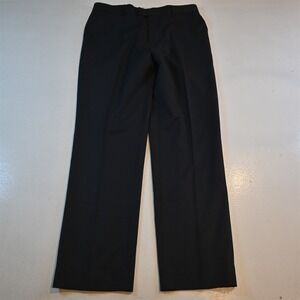 Mantoni 34x34 Charcoal Gray Super 140s Wool Flat Front Suit Trouser Dress Pants